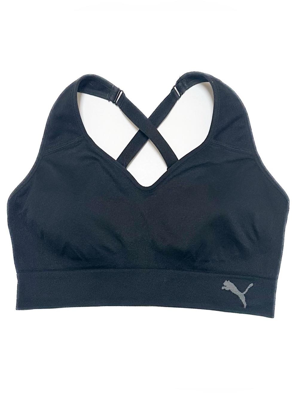 5/$50 PUMA Seamless Sweetheart Convertible Strap Sports Bra X Crossback Bralette